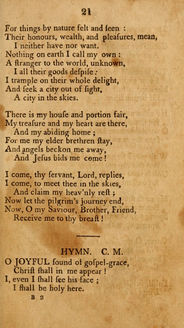 A New Selection of Hymns: collected from various authors page 21