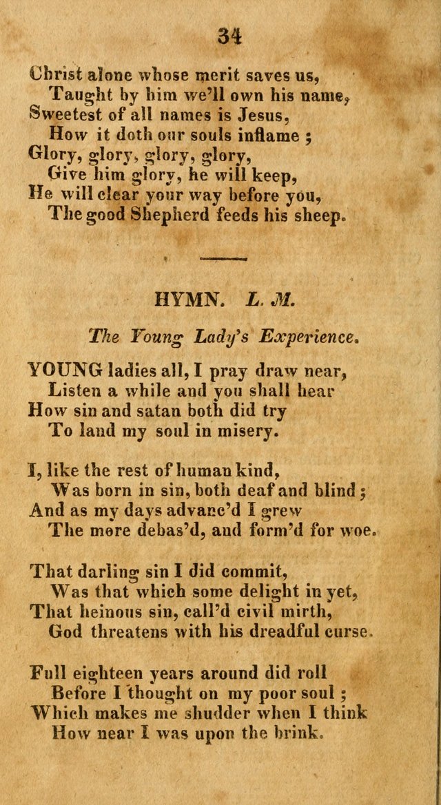 A New Selection of Hymns: collected from various authors page 34