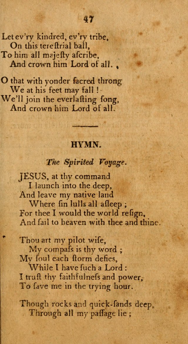 A New Selection of Hymns: collected from various authors page 47