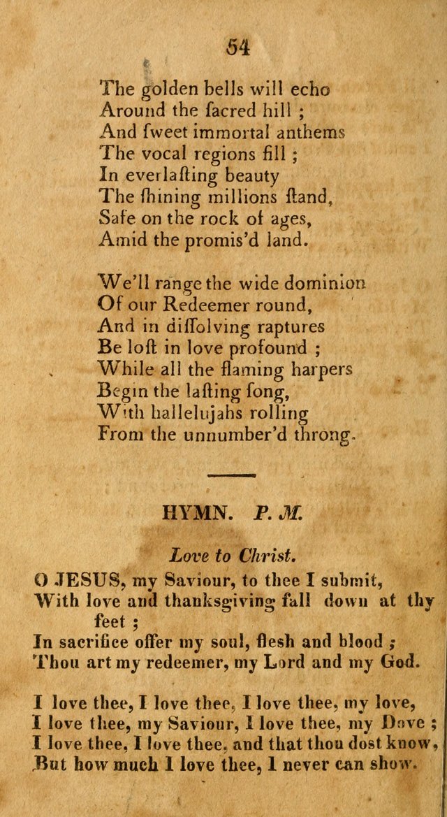 A New Selection of Hymns: collected from various authors page 54