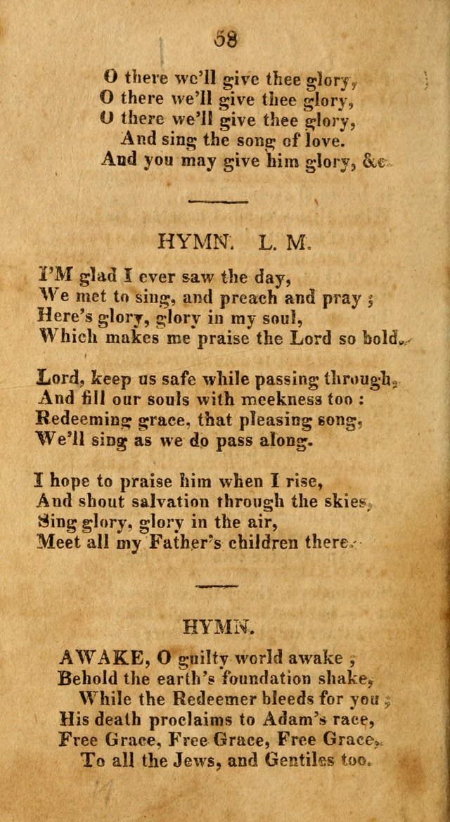 A New Selection of Hymns: collected from various authors page 58