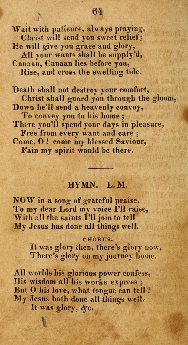 A New Selection of Hymns: collected from various authors page 64