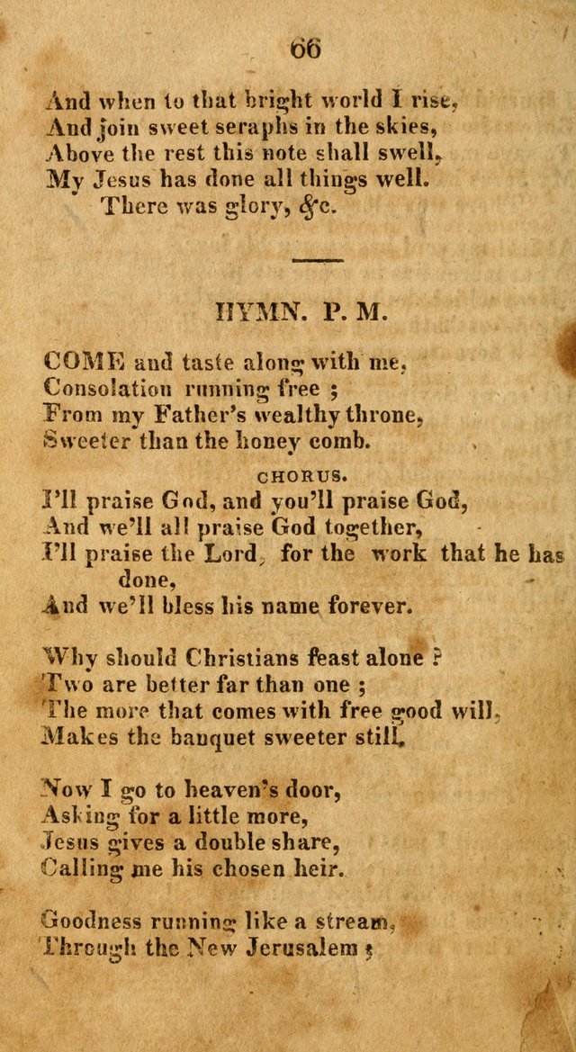 A New Selection of Hymns: collected from various authors page 66