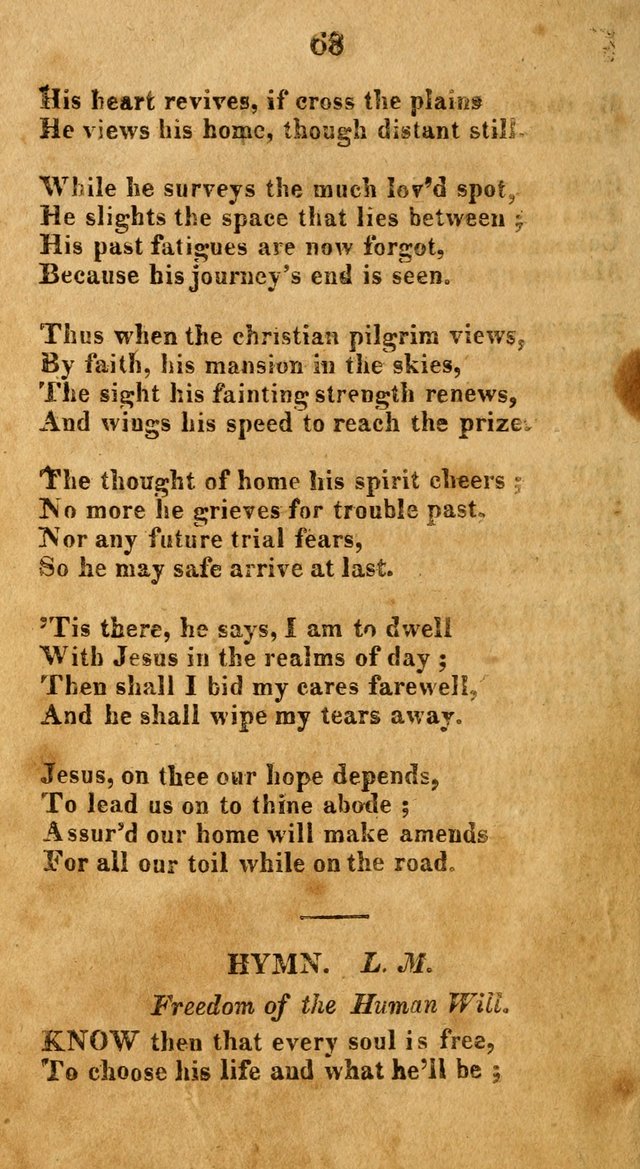 A New Selection of Hymns: collected from various authors page 68