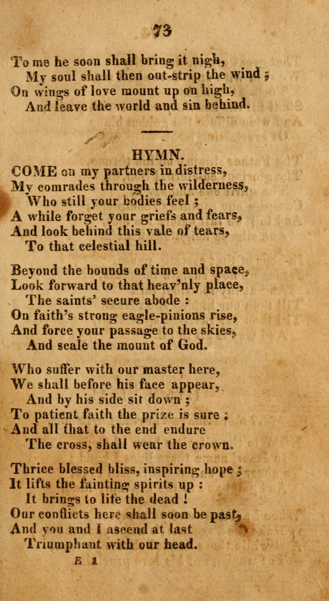 A New Selection of Hymns: collected from various authors page 73