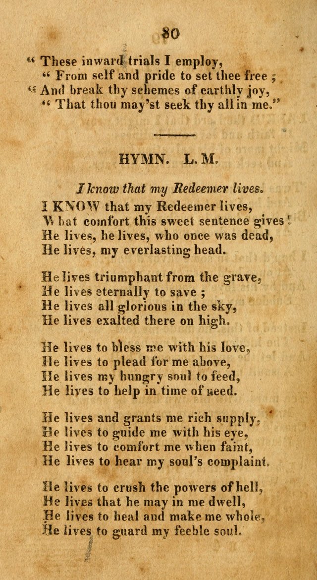 A New Selection of Hymns: collected from various authors page 80