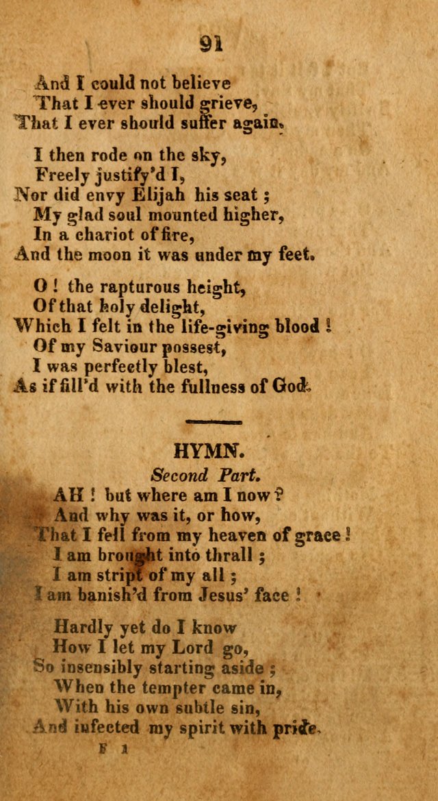 A New Selection of Hymns: collected from various authors page 91