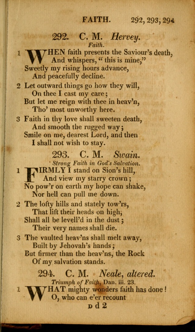 A New Selection of Nearly Eight Hundred Evangelical Hymns, from More than  200 Authors in England, Scotland, Ireland, & America, including a great number of originals, alphabetically arranged page 320