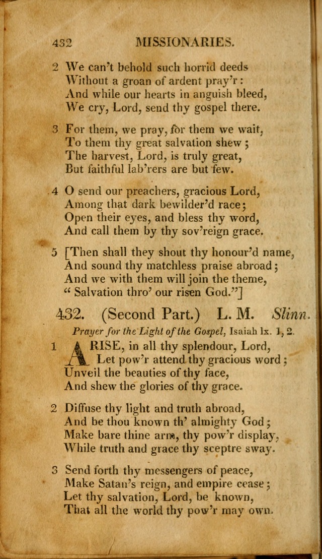 A New Selection of Nearly Eight Hundred Evangelical Hymns, from More than  200 Authors in England, Scotland, Ireland, & America, including a great number of originals, alphabetically arranged page 445