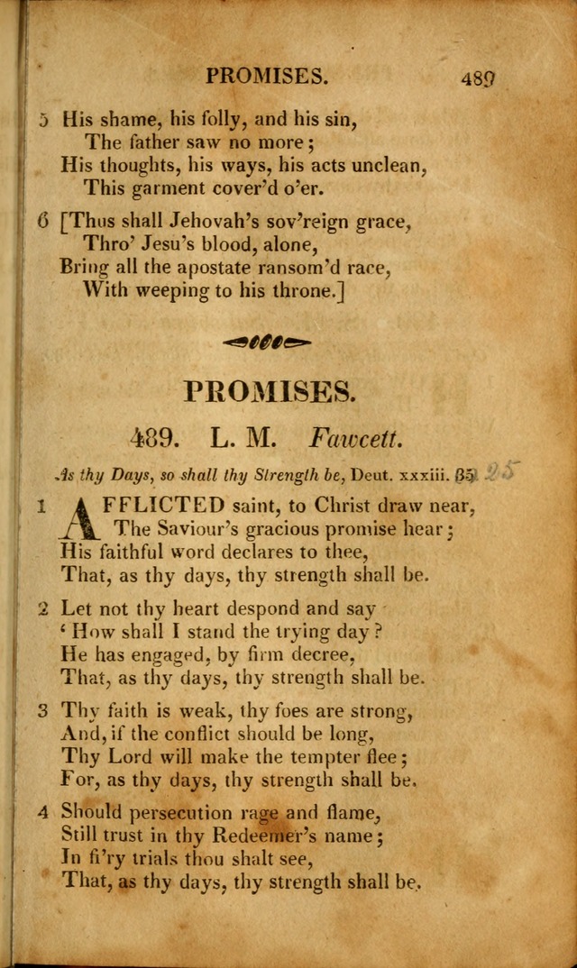 A New Selection of Nearly Eight Hundred Evangelical Hymns, from More than  200 Authors in England, Scotland, Ireland, & America, including a great number of originals, alphabetically arranged page 496