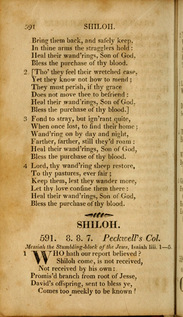 A New Selection of Nearly Eight Hundred Evangelical Hymns, from More than  200 Authors in England, Scotland, Ireland, & America, including a great number of originals, alphabetically arranged page 583