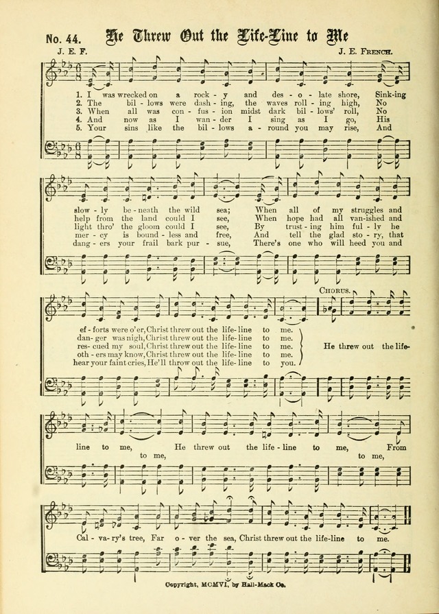 New Songs of the Gospel No. 3: for use in religious meetings page 40