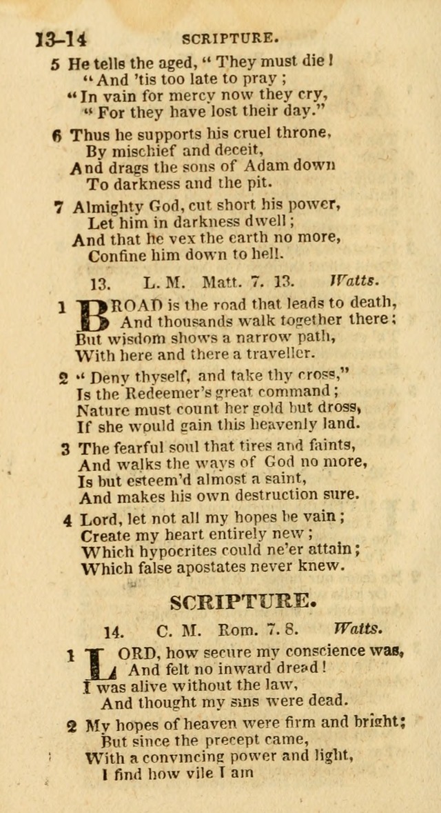 A New Selection of Psalms, Hymns and Spiritual Songs: from the best authors; designed for the use of conference meetings, private circles, and congregations (21st ed. with an appendix) page 8
