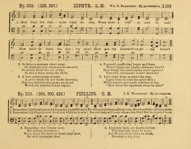 The New Sabbath School Hosanna: enlarged and improved: a choice collection of popular hymns and tunes, original and selected: for the Sunday school and the family circle... page 139