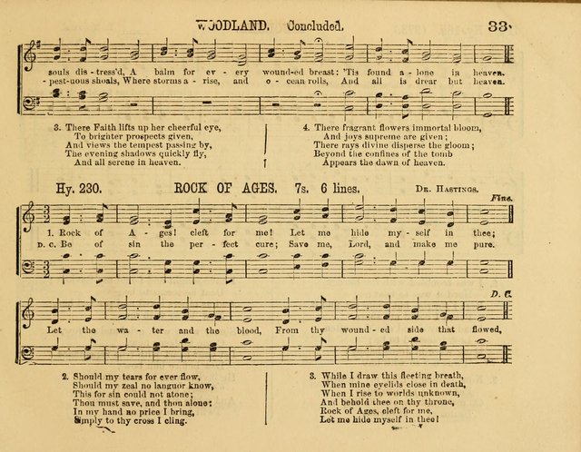 The New Sabbath School Hosanna: enlarged and improved: a choice collection of popular hymns and tunes, original and selected: for the Sunday school and the family circle... page 33
