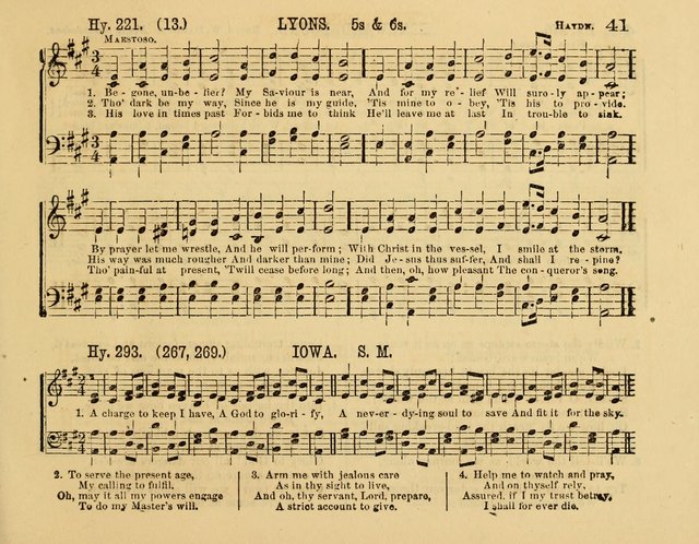 The New Sabbath School Hosanna: enlarged and improved: a choice collection of popular hymns and tunes, original and selected: for the Sunday school and the family circle... page 41