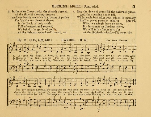 The New Sabbath School Hosanna: enlarged and improved: a choice collection of popular hymns and tunes, original and selected: for the Sunday school and the family circle... page 5