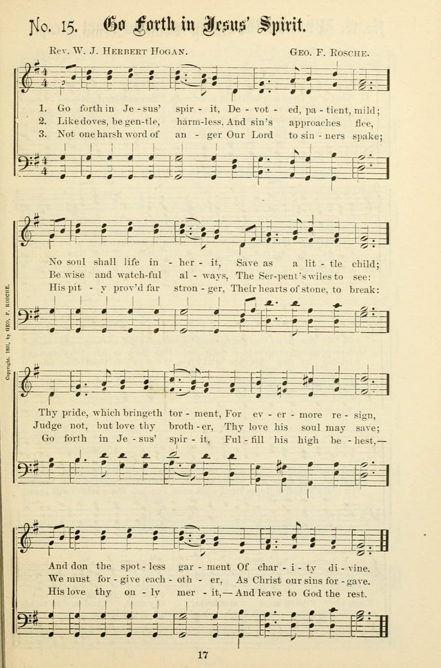 The New Song: for the Sunday school, societies of Christian Endeavor, and other religious exercises page 17