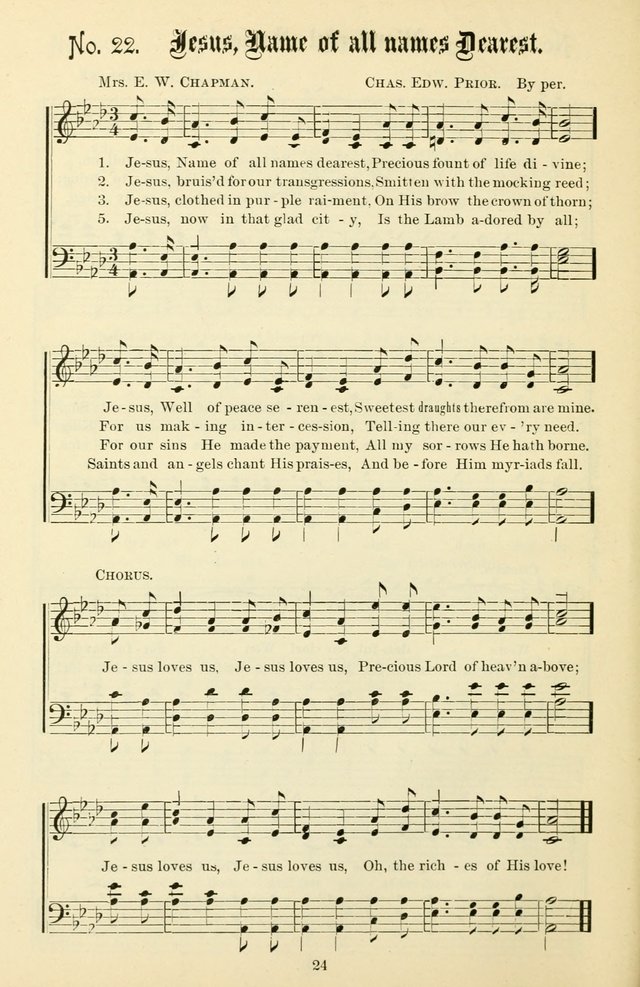 The New Song: for the Sunday school, societies of Christian Endeavor, and other religious exercises page 24