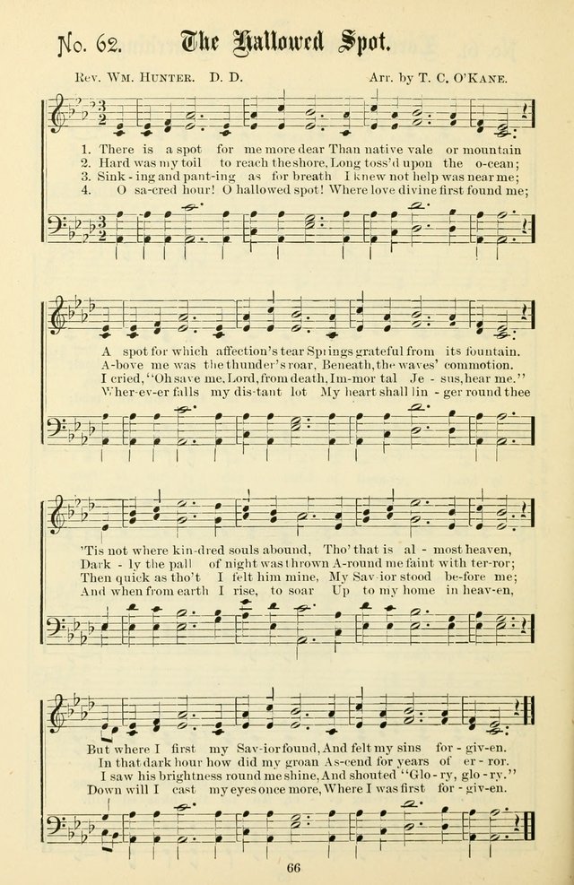 The New Song: for the Sunday school, societies of Christian Endeavor, and other religious exercises page 66