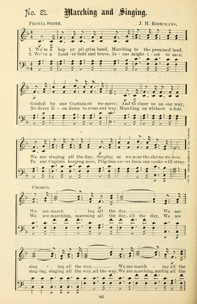 The New Song: for the Sunday school, societies of Christian Endeavor, and other religious exercises page 86