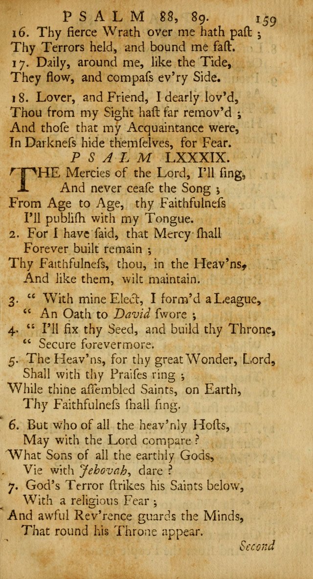 A New Version of the Psalms of David: Fitted to the Tunes Used in the Churches, With Several Hymns Out of the Old, and New, Testament page 168
