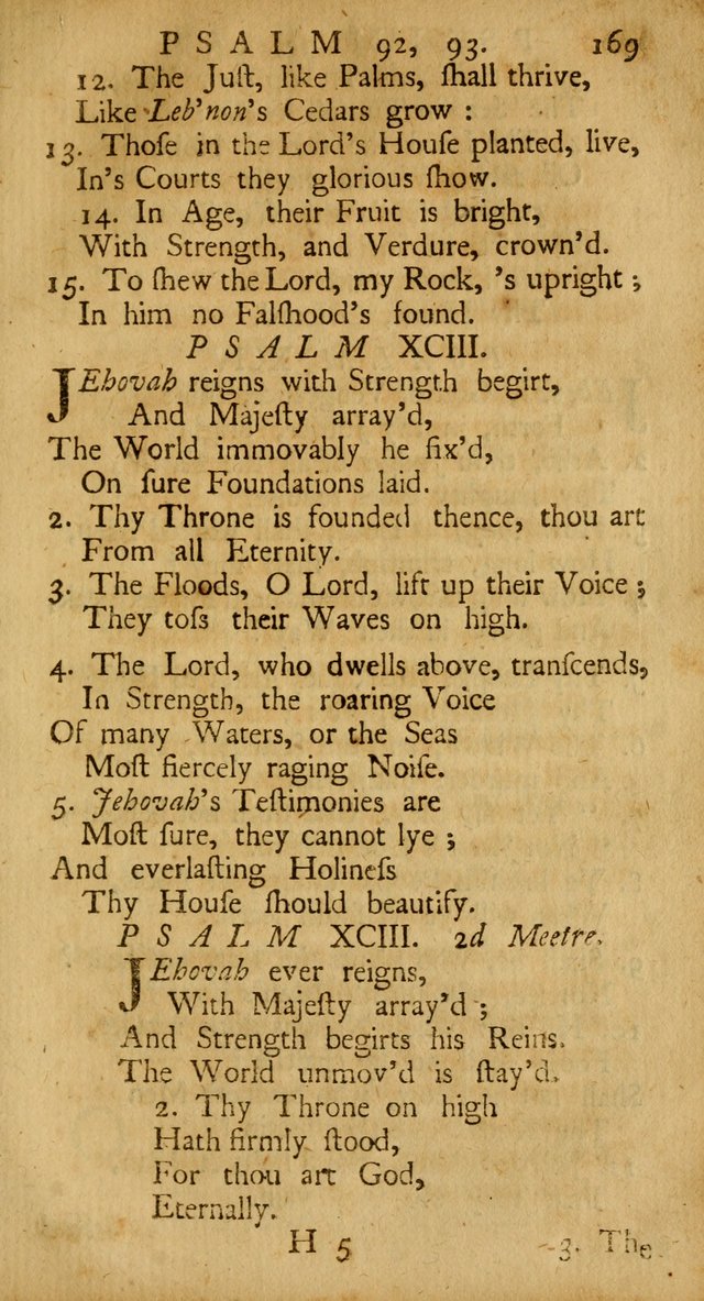 A New Version of the Psalms of David: Fitted to the Tunes Used in the Churches, With Several Hymns Out of the Old, and New, Testament page 178