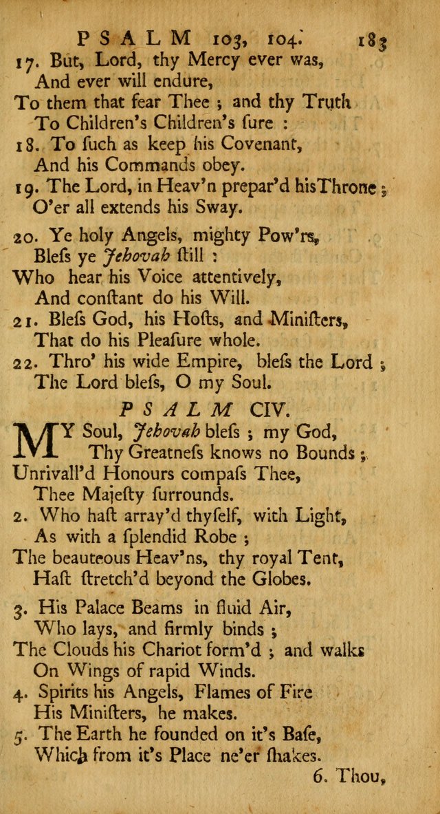 A New Version of the Psalms of David: Fitted to the Tunes Used in the Churches, With Several Hymns Out of the Old, and New, Testament page 192