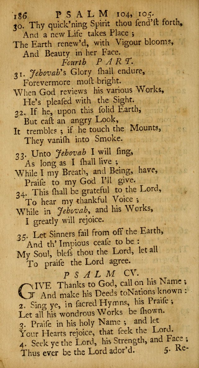 A New Version of the Psalms of David: Fitted to the Tunes Used in the Churches, With Several Hymns Out of the Old, and New, Testament page 195