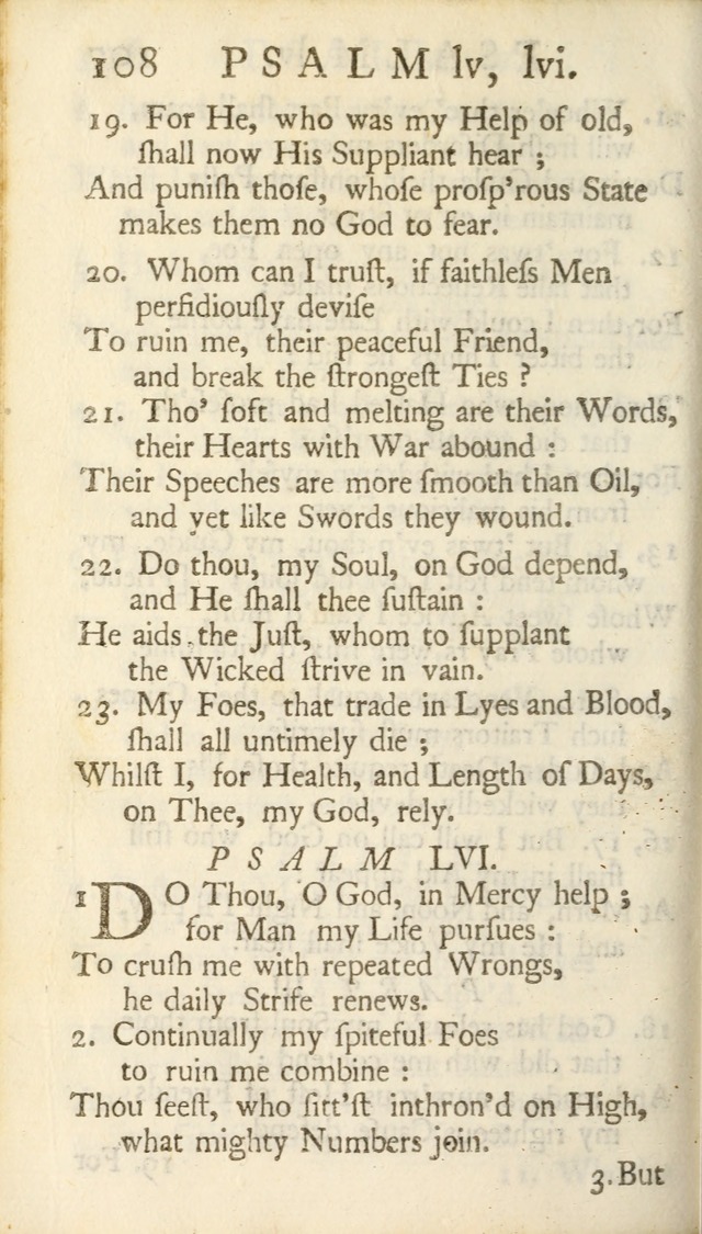 A New Version of the Psalms of David: Fitted to the Tunes Used in Churches page 108