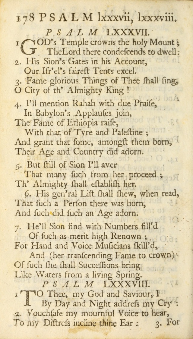 A New Version of the Psalms of David: Fitted to the Tunes Used in Churches page 178