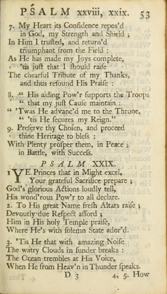 A New Version of the Psalms of David: Fitted to the Tunes Used in Churches page 53