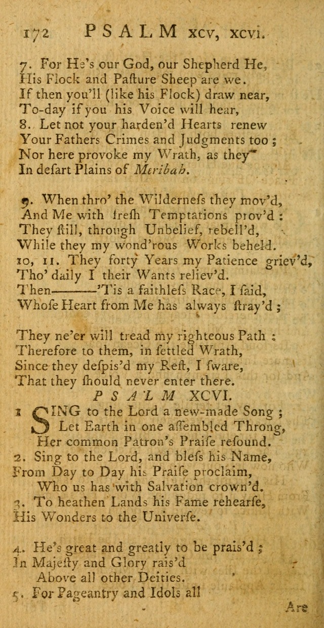 A New Version of the Psalms of David: fitted to the Tunes used in Churches page 172