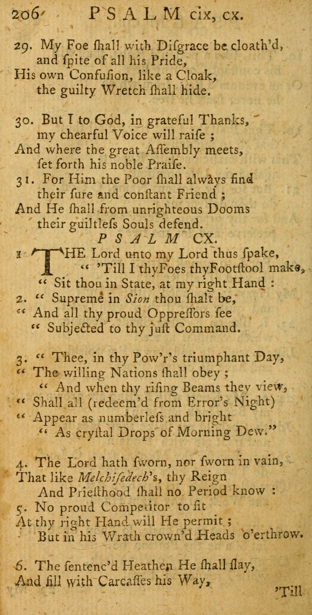 A New Version of the Psalms of David: fitted to the Tunes used in Churches page 206