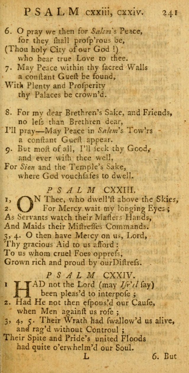 A New Version of the Psalms of David: fitted to the Tunes used in Churches page 241