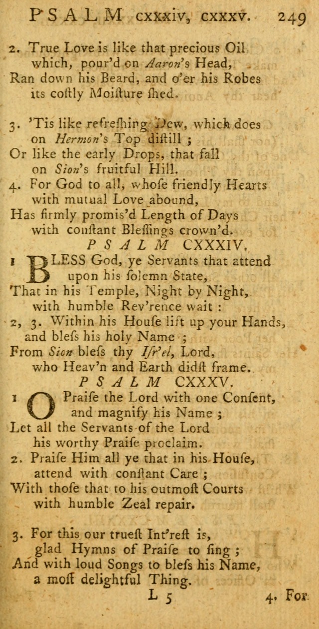 A New Version of the Psalms of David: fitted to the Tunes used in Churches page 249