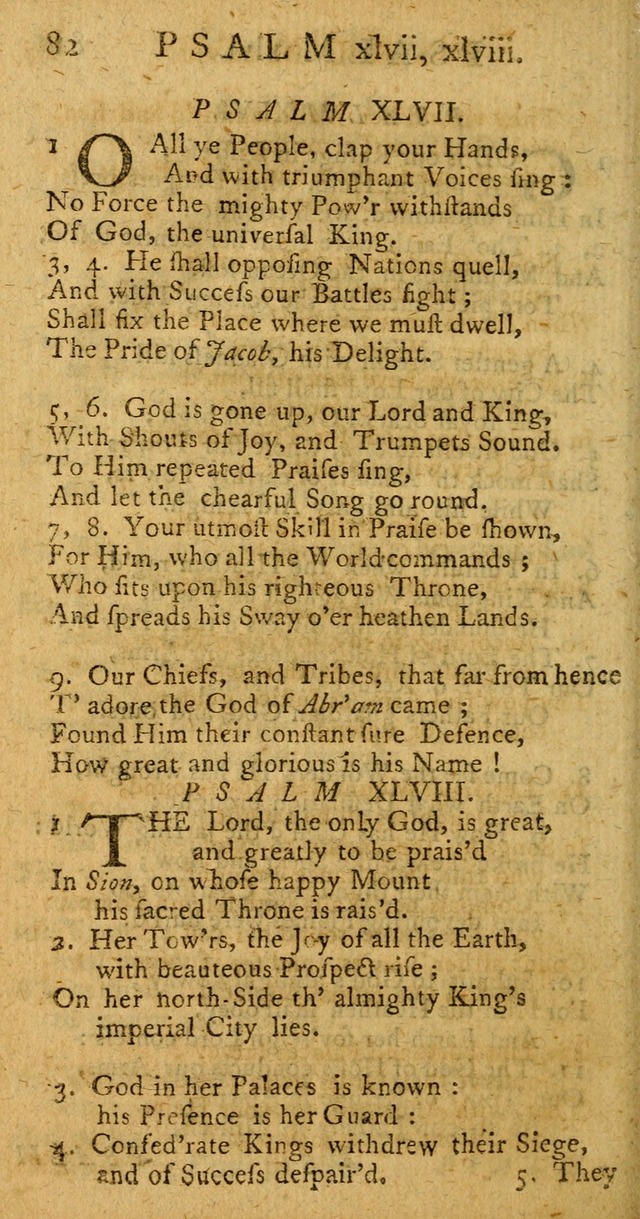 A New Version of the Psalms of David: fitted to the Tunes used in Churches page 82