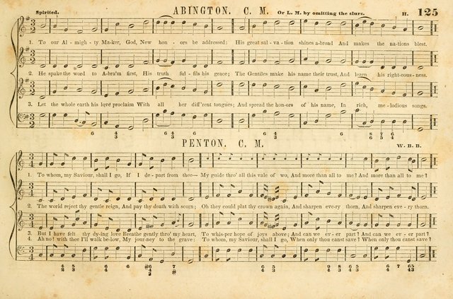 The New York Choralist: a new and copious collection of Psalm and hymn tunes adapted to all the various metres in general use with a large variety of anthems and set pieces page 125