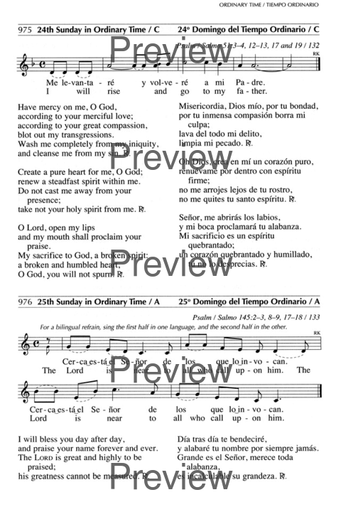 Oramos Cantando = We Pray In Song page 1069