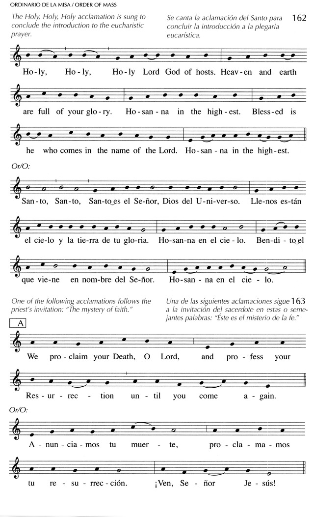 Oramos Cantando = We Pray In Song page 163