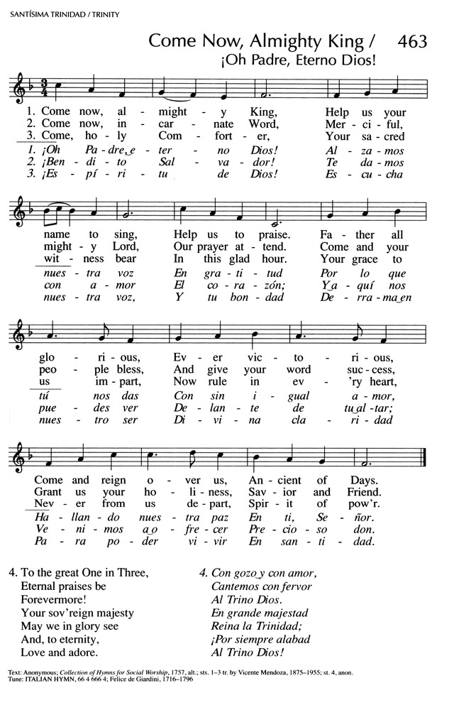 Oramos Cantando = We Pray In Song page 440