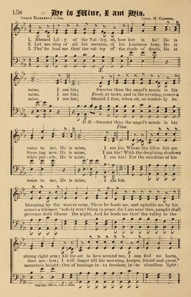 Our Hymns: compiled for use in the services of the Baptist Temple page 158