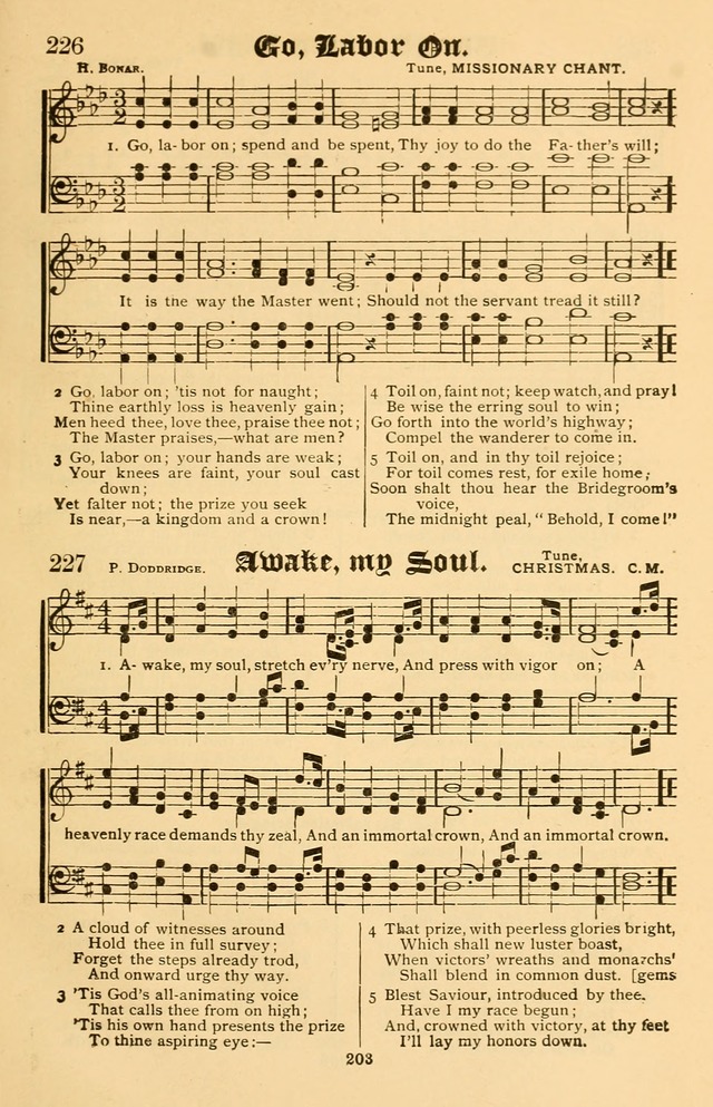 Our Hymns: compiled for use in the services of the Baptist Temple page 203