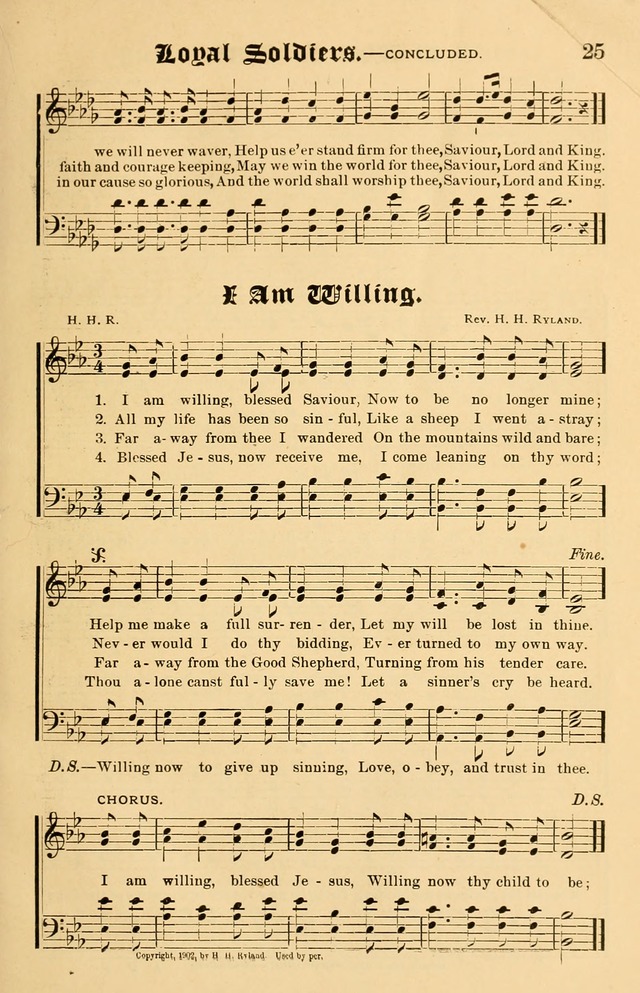 Our Hymns: compiled for use in the services of the Baptist Temple page 25