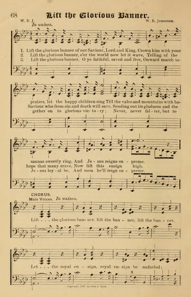 Our Hymns: compiled for use in the services of the Baptist Temple page 68