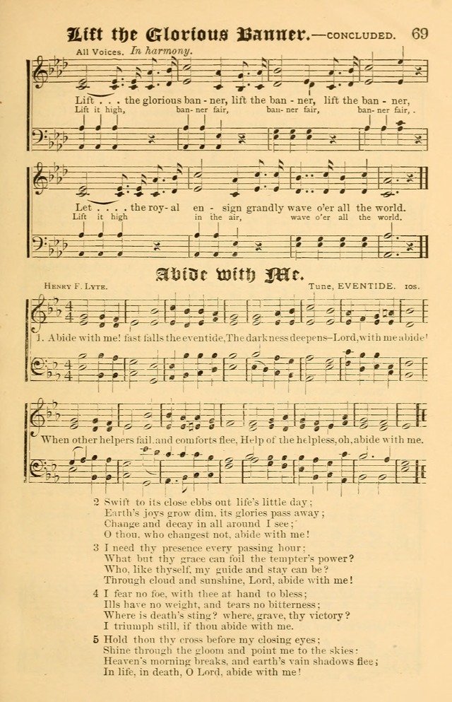 Our Hymns: compiled for use in the services of the Baptist Temple page 69