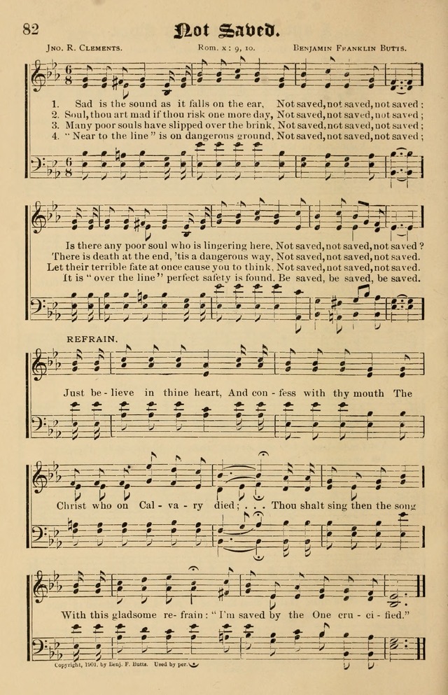 Our Hymns: compiled for use in the services of the Baptist Temple page 82