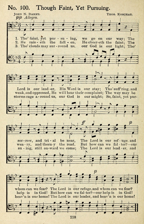 One Hundred Gospel Hymns: for male voices page 116