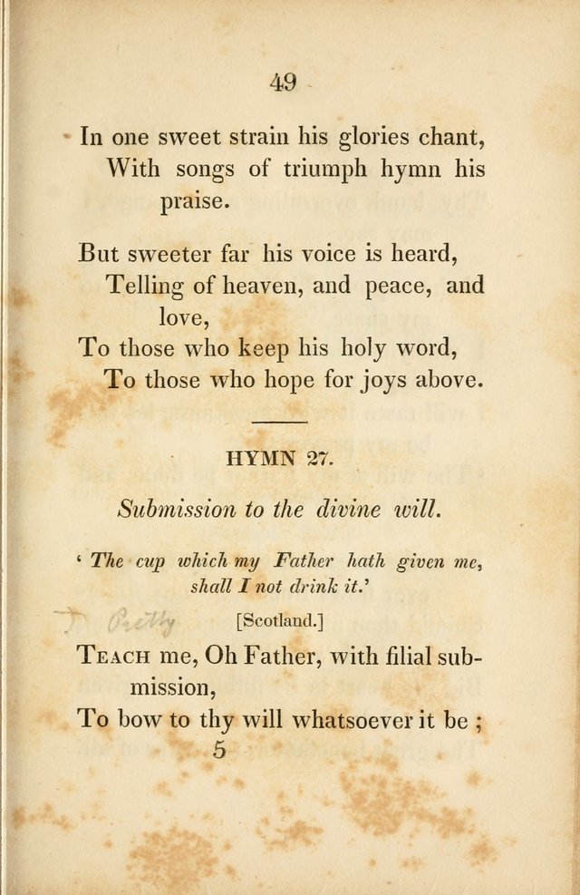 Original Hymns for Sabbath Schools page 42