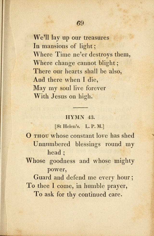 Original Hymns for Sabbath Schools page 62